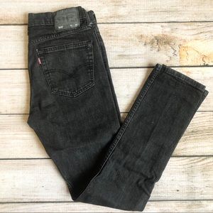 Levi's 510 Washed Black Skinny Jeans
